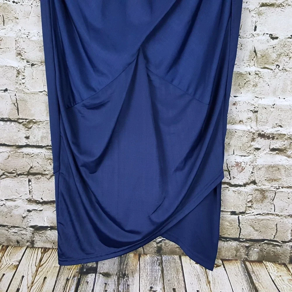 Sugar Lips Persephone Skirt Women's‎ Size S Navy Blue Kittsona Career Casual New